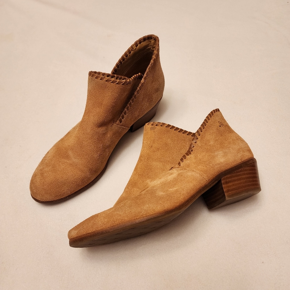 Jack Rogers Sadie Suede Ankle Boots Size 7